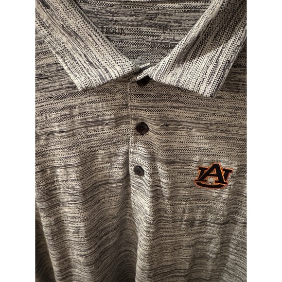 Antigua Other - Antigua Auburn Tigers Gray Shirt Men's‎ Sz Large Collared Short Sleeve Polo